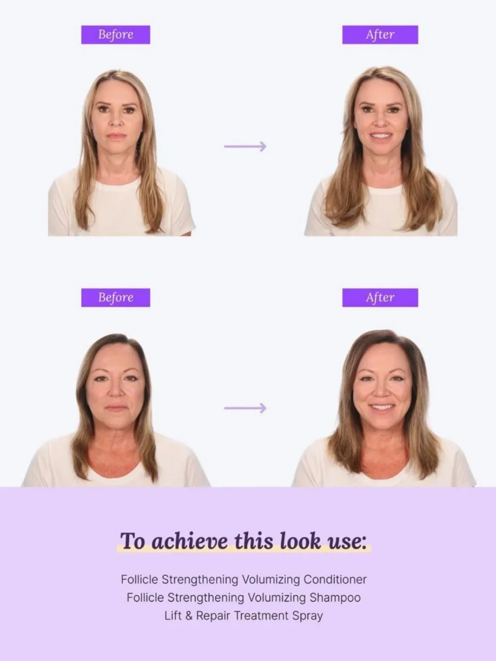 Volumizing Hair Mousse for Women - Thickening Anti-Frizz Foam for All Hair Types